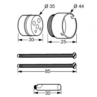 Удлинитель для встраиваемых смесителей Kludi 7598005-00